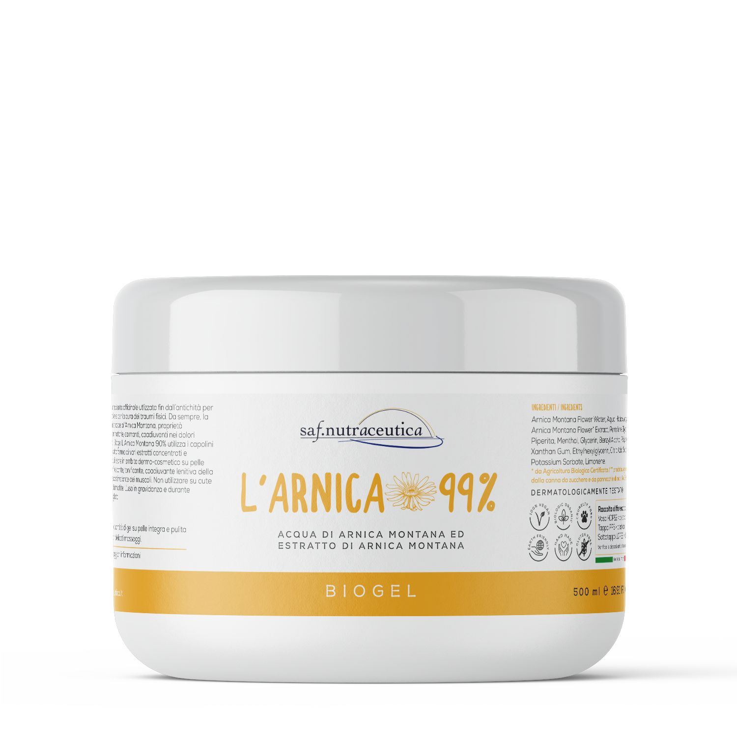 Saf. Nutraceutica Arnica 99% Biogel 500 ml