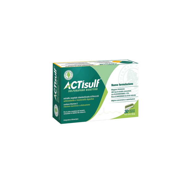 Actisulf Sulforafano Integratore per la Salute del Fegato 30cps Veg — confronto prezzi