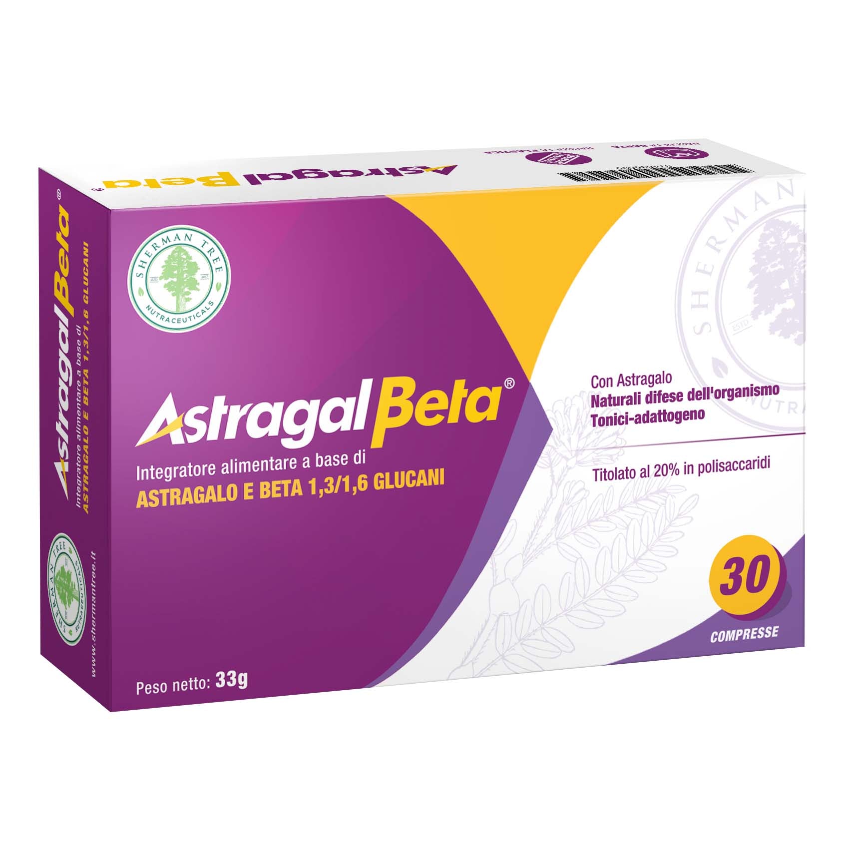 Astragal beta 500+300 mg 30 compresse — confronto prezzi