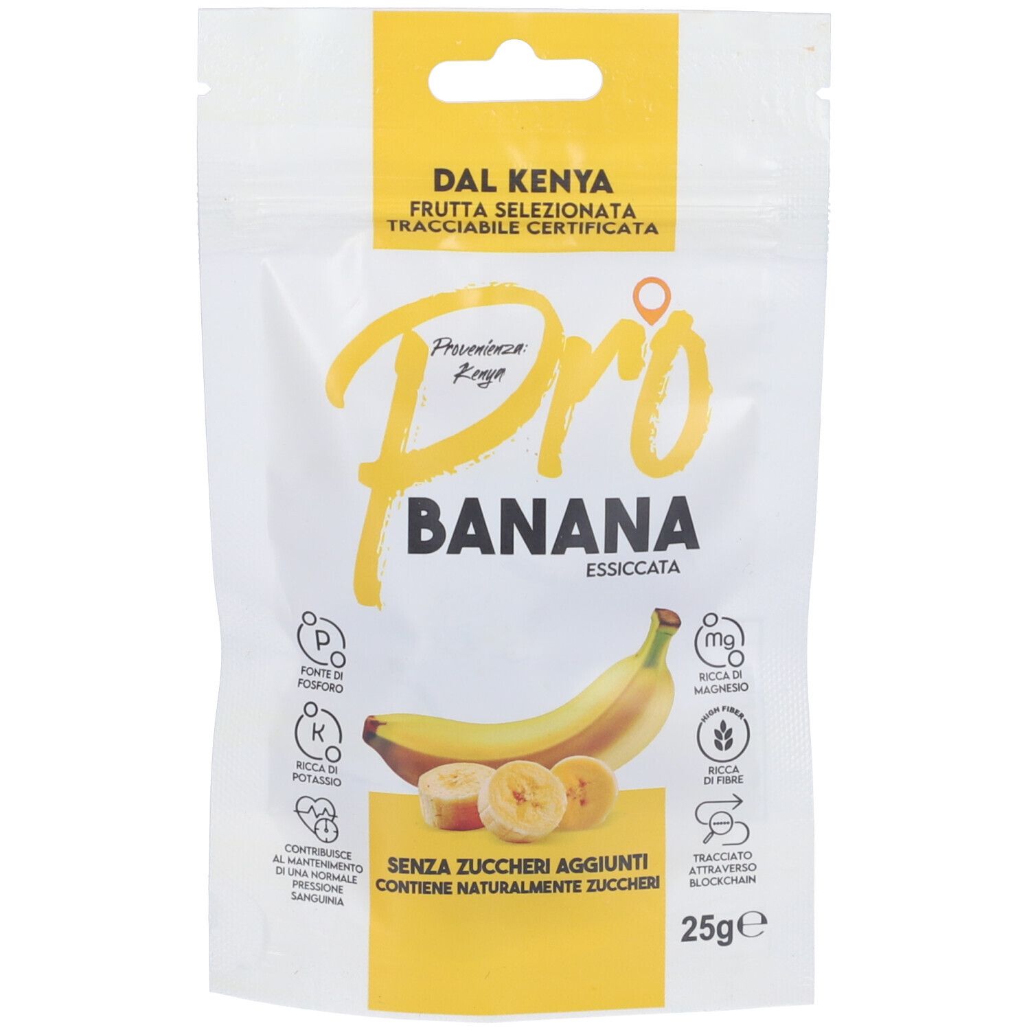 Pro Banana Essiccata 25 g Snack