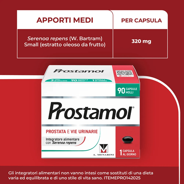 Prostamol Integratore Prostata e Vie Urinarie 90 Capsule Molli