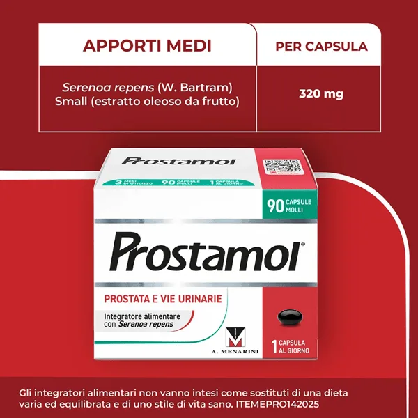 Prostamol Integratore Prostata e Vie Urinarie 90 Capsule Molli