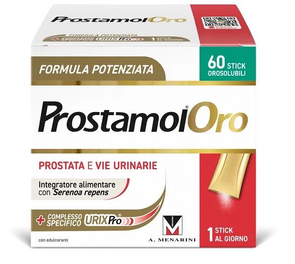 Prostamol Oro Integratore Alimentare Prostata e Vie Urinarie, 60 Stick Orosolubili — confronto prezzi