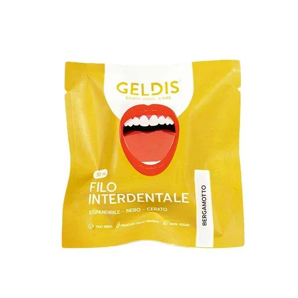 Geldis Doctor Filo Interdentale Lime e Bergamotto Espandibile e Cerato con Cera Vegetale 30 metri