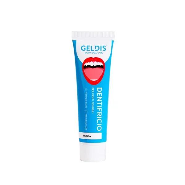 Geldis Dentifricio Menta fresca 100 ml Scudo Minerale Ipersensibilità Dentinale e Alito Fresco Prolungato