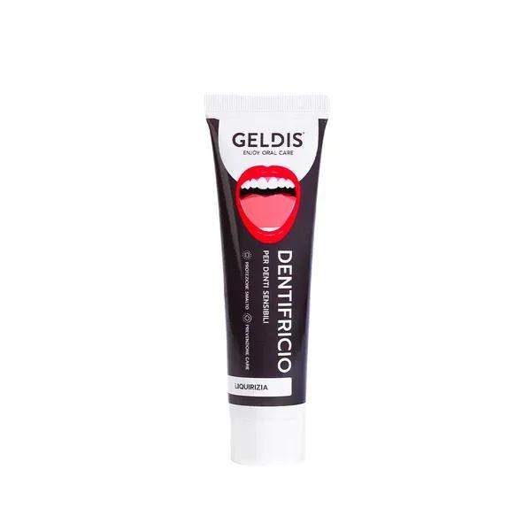 Geldis Dentifricio Liquirizia 100 ml Protezione Antimacchia e Riparazione Smalto per Denti Sensibili