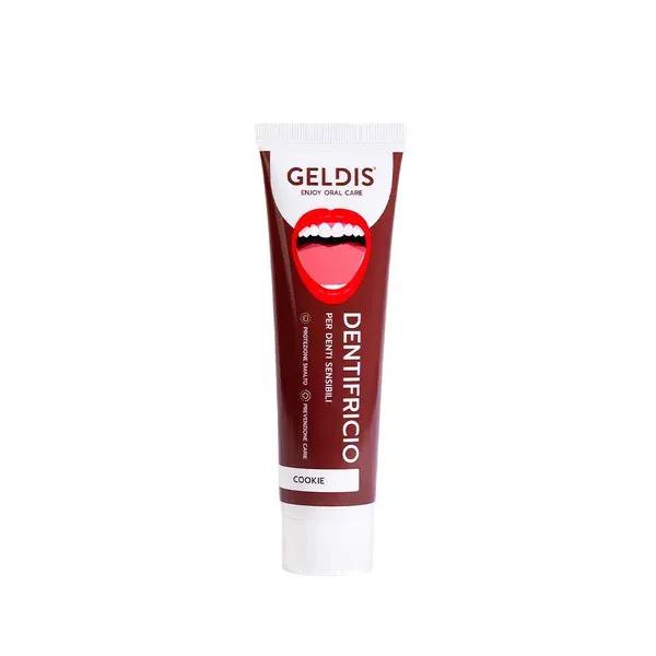 Geldis Dentifricio Cookie 100 ml Trattamento Remineralizzante per Portatori di Apparecchi Ortodontici e Allineatori