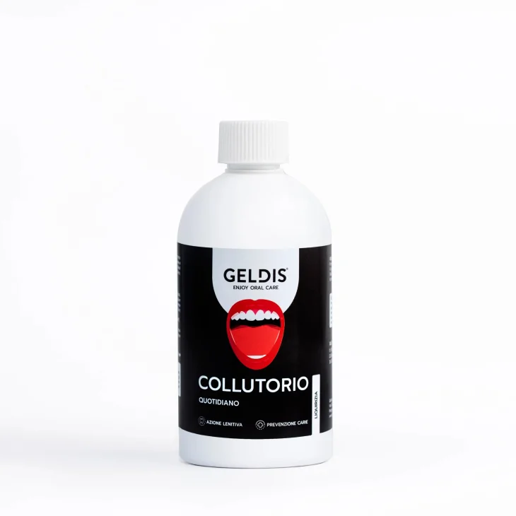 Geldis Collutorio Gusto Liquirizia 500 ml Trattamento Intensivo Alito Fresco per il Controllo dell'Alitosi