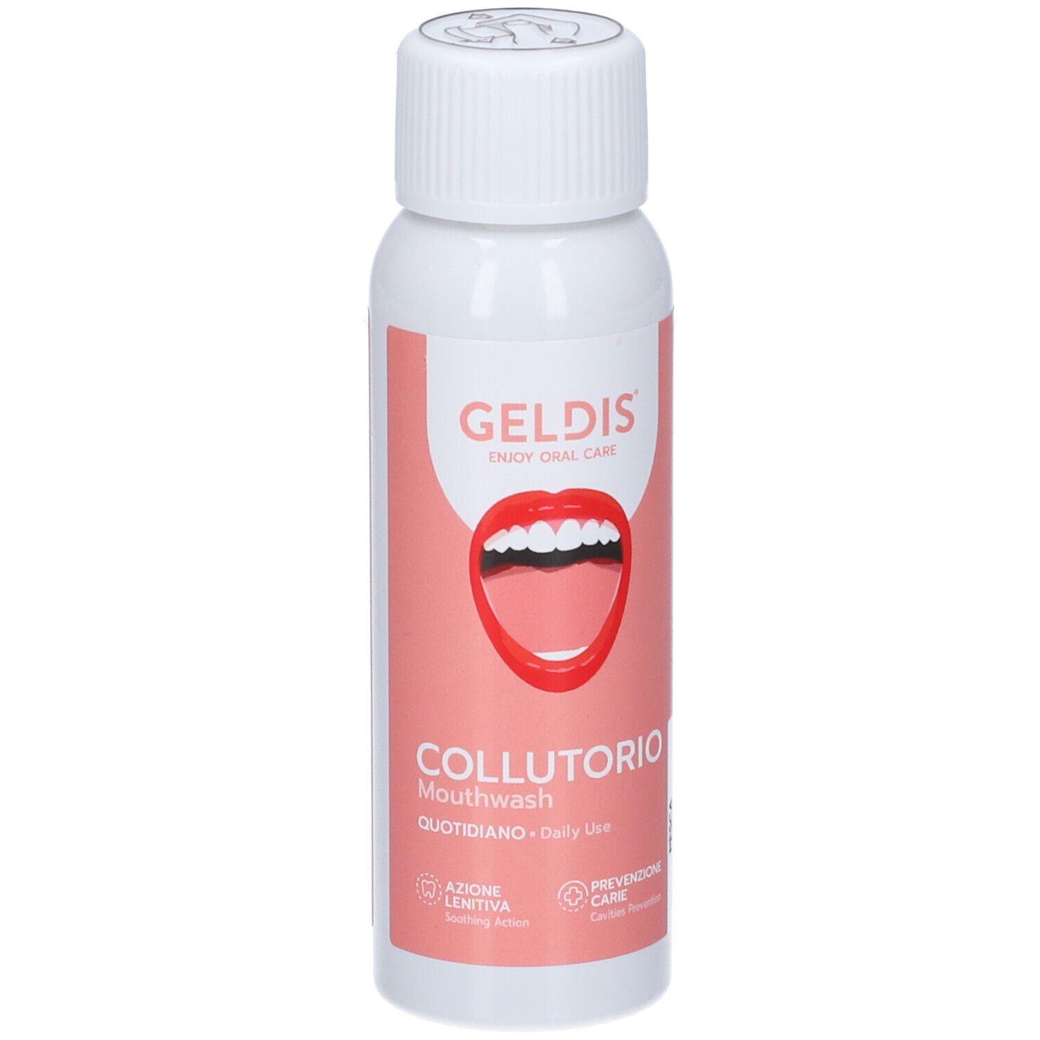 Geldis Collutorio Delicato e Protettivo Gusto Pesca 100 ml Travel Size Anti-Carie con Fluoro ed Estratto di Equiseto — confronto prezzi
