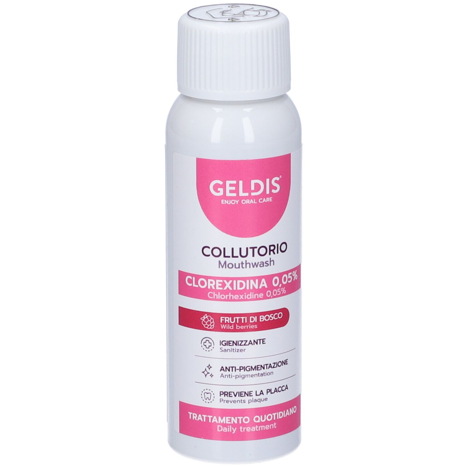 Geldis Collutorio Gusto Frutti di Bosco Clorexidina 0,05% 100ml 100 ml