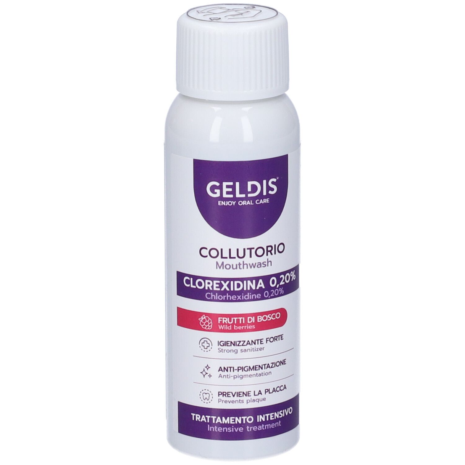 Geldis Collutorio Gusto Frutti di Bosco Clorexidina 0,20% 100 ml — confronto prezzi