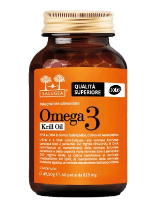 Salugea Omega 3 Krill Oil Omega 3 Da Puro Olio di Krill Antartico 60 Perle