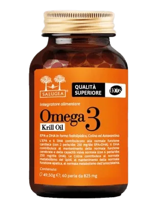Salugea Omega 3 Krill Oil Omega 3 Da Puro Olio di Krill Antartico 60 Perle