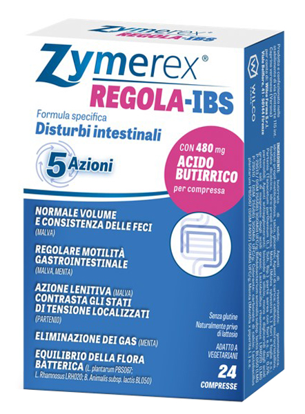 Zymerex Regola IBS Integratore Disturbi Intestinali 24 Compresse