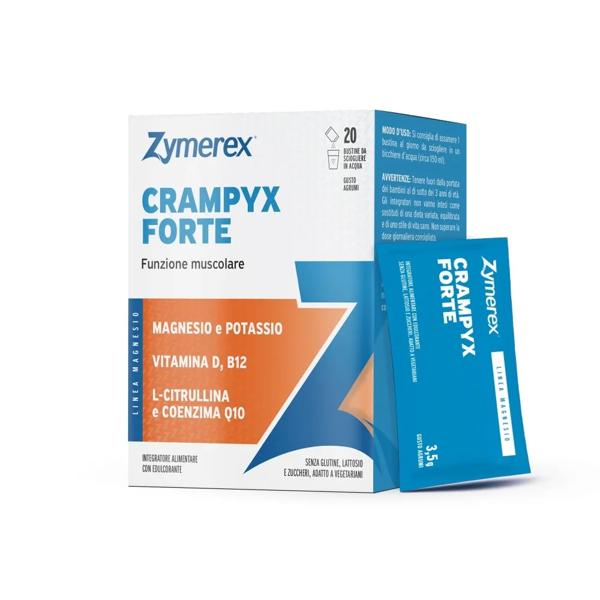 Zymerex Crampyx Forte 20 Bustine Gusto Agrumi Integratore per Funzione Muscolare