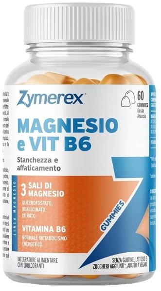 Zymerex Magnesio Vit B6 Integratore per Stanchezza e Affaticamento 60 Gummis