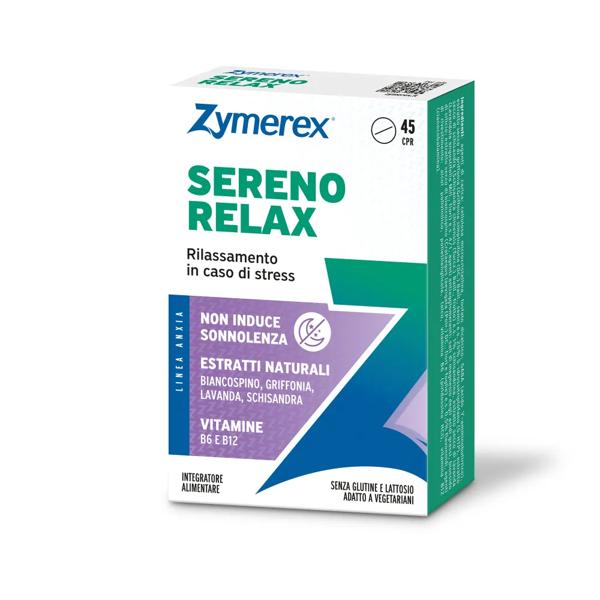 Zymerex Sereno Relax 45 Compresse Integratore per Stress e Rilassamento