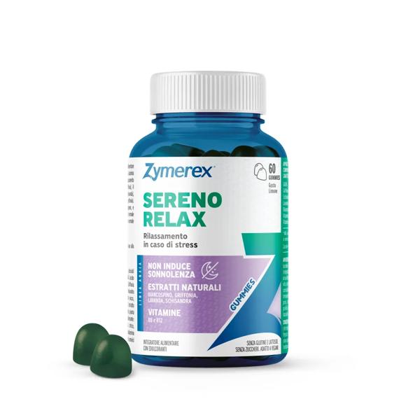 Zymerex Sereno Relax Integratore Per Rilassamento e Benessere Mentale 60 Gommose