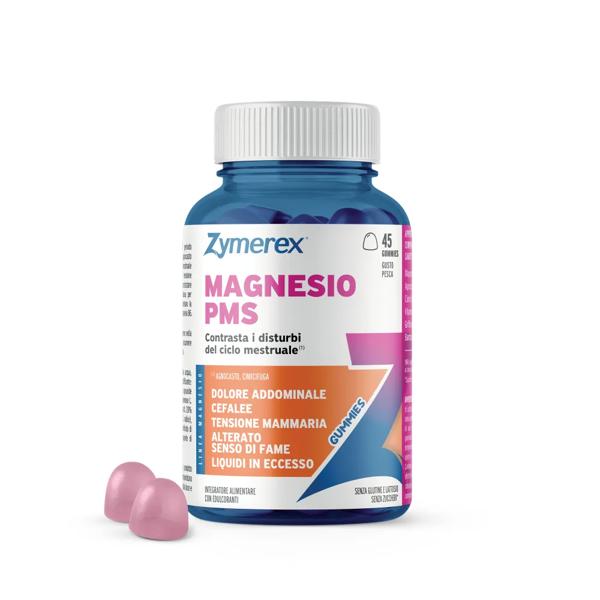 Zymerex Gum Magnesio PMS 45 Gommose per Disturbi Premestruali e Benessere Ciclico