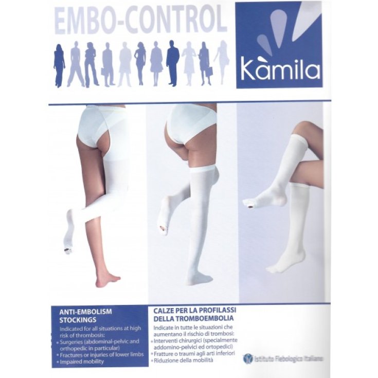 Calza autoreggente antitrombo kamila long l