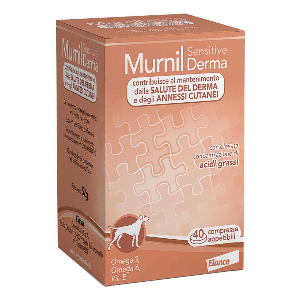 Murnil Sensitive Derma Tabs Integratore Pelo Cani 40 Compresse