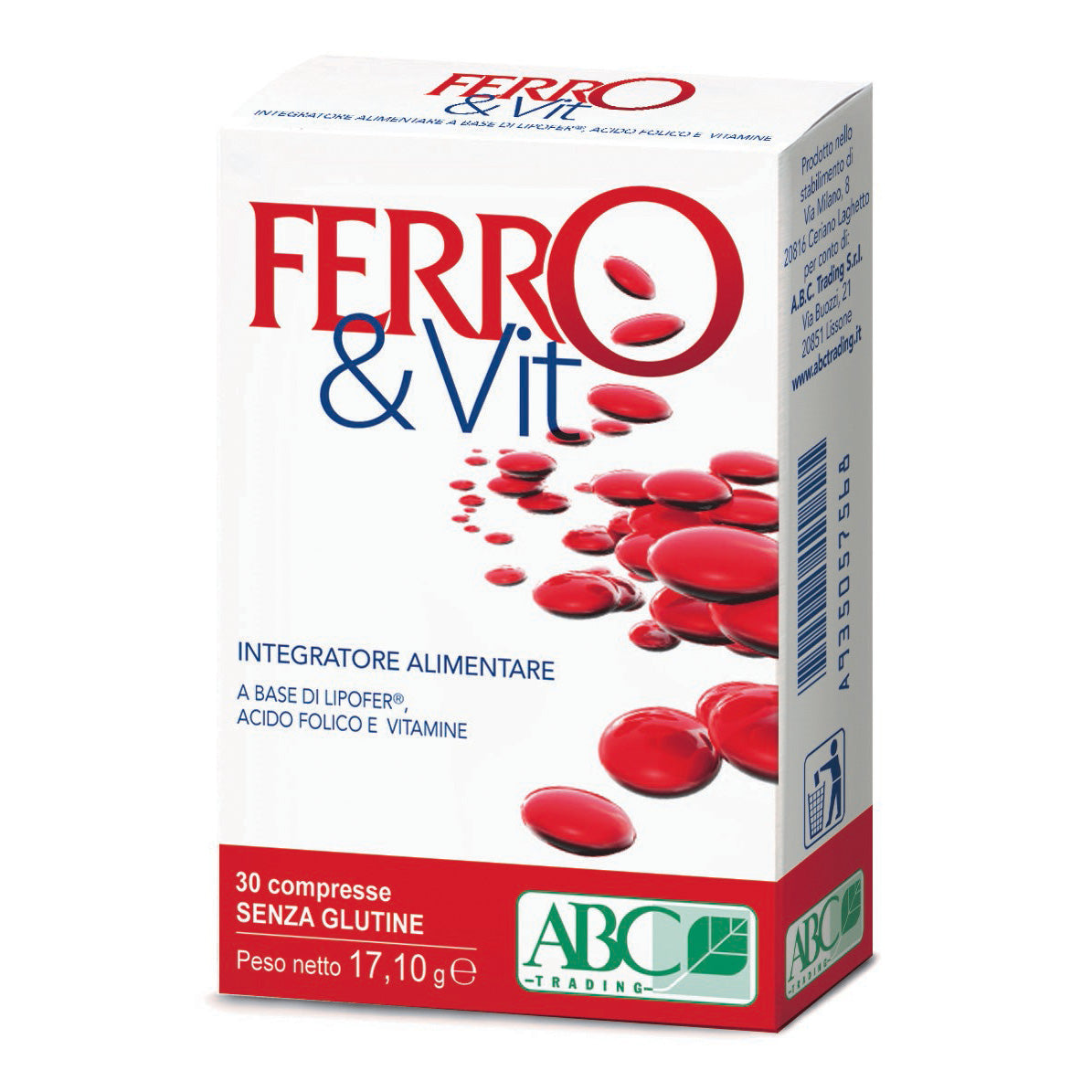 Ferro &vit Integratore Di Ferro Con Vitamine 30 Compresse