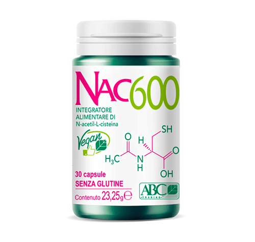 Nac600 30 Capsule Integratore di N-acetil-L-cisteina