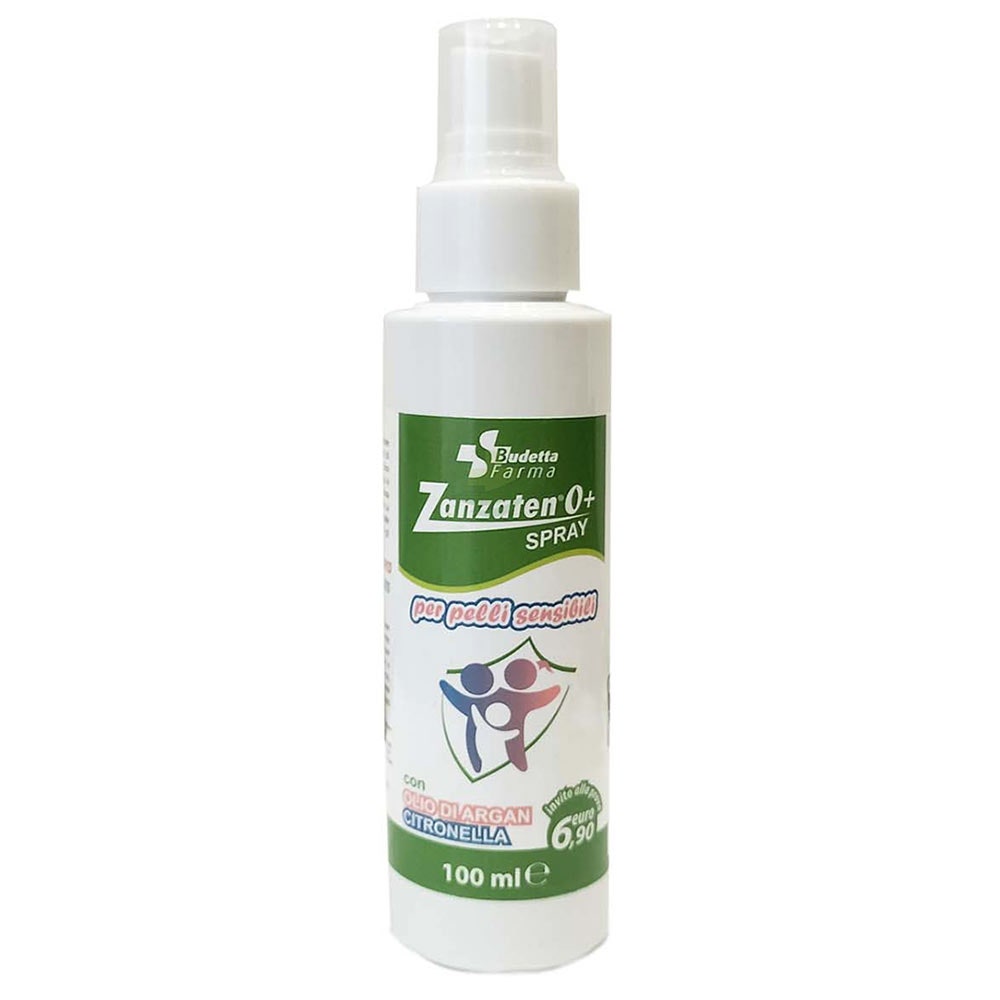 Budetta Farma Zanzaten - Spray 0+ Insettorepellente per Pelli Sensibili, 100ml — confronto prezzi