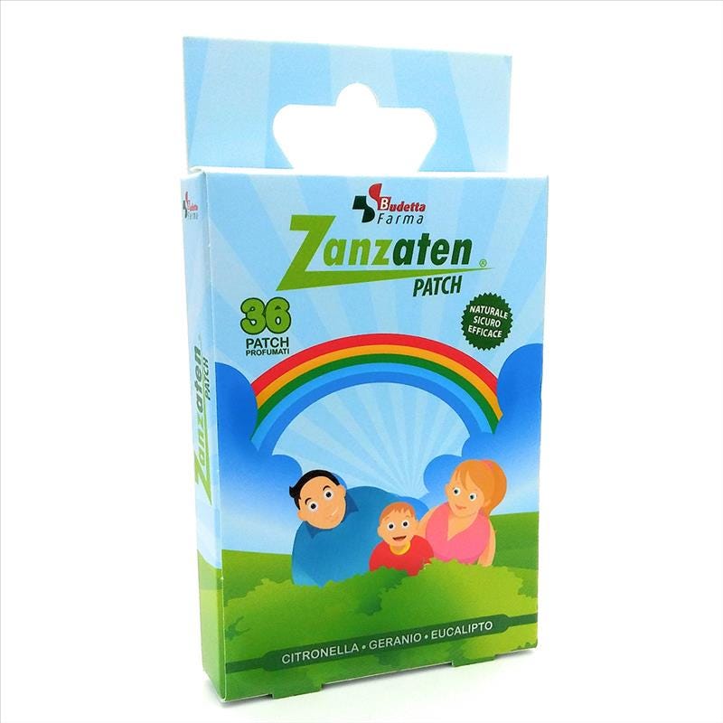 Budetta Farma Zanzaten Patch Cerotto Repellente Per Insetti 36 Pezzi