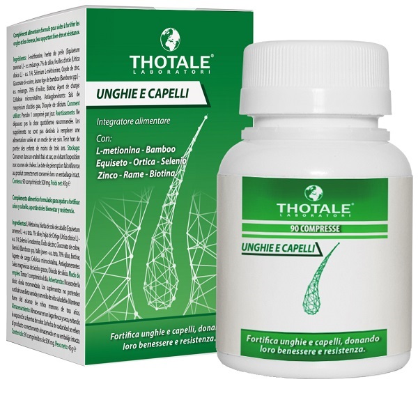 Thotale Unghie e Capelli Integratore Alimentare, 90 compresse