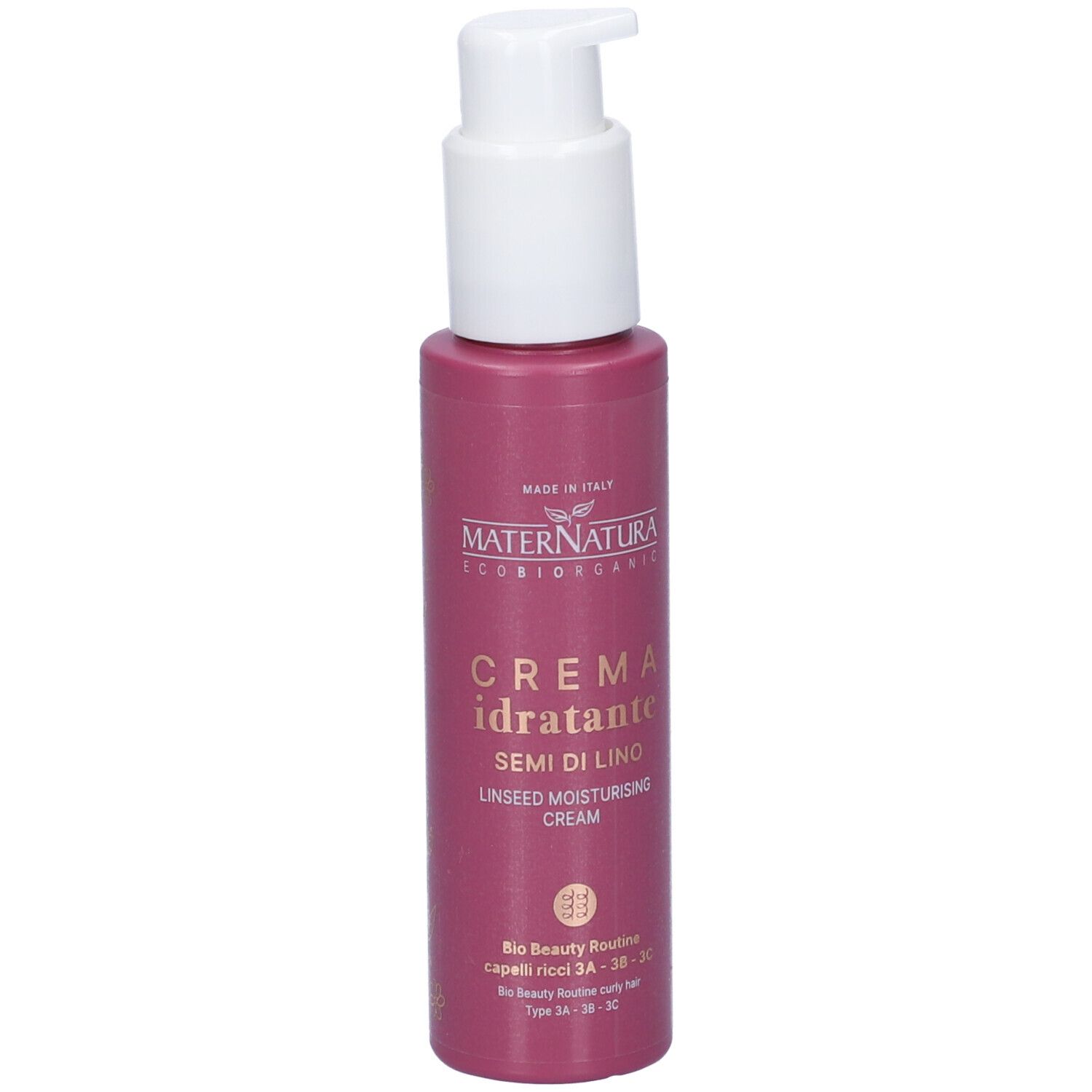 MaterNatura Crema Idratante Capelli Ricci ai Semi di Lino 100 ml idratante