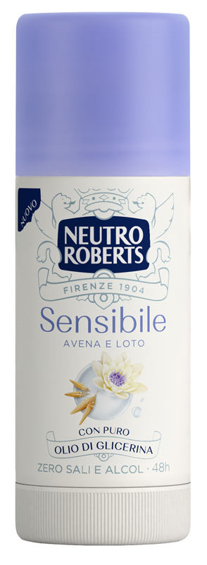 Neutro roberts deodorante pelle sensibile avena loto stick 40 ml