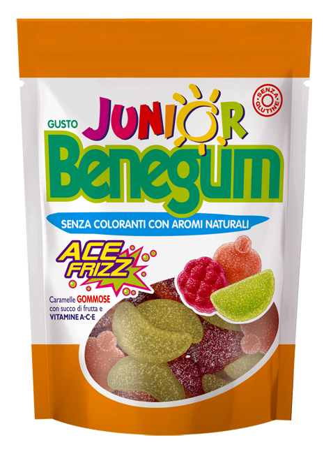 Benegum Junior Ace Frizz Caramelle Gommose 90 g