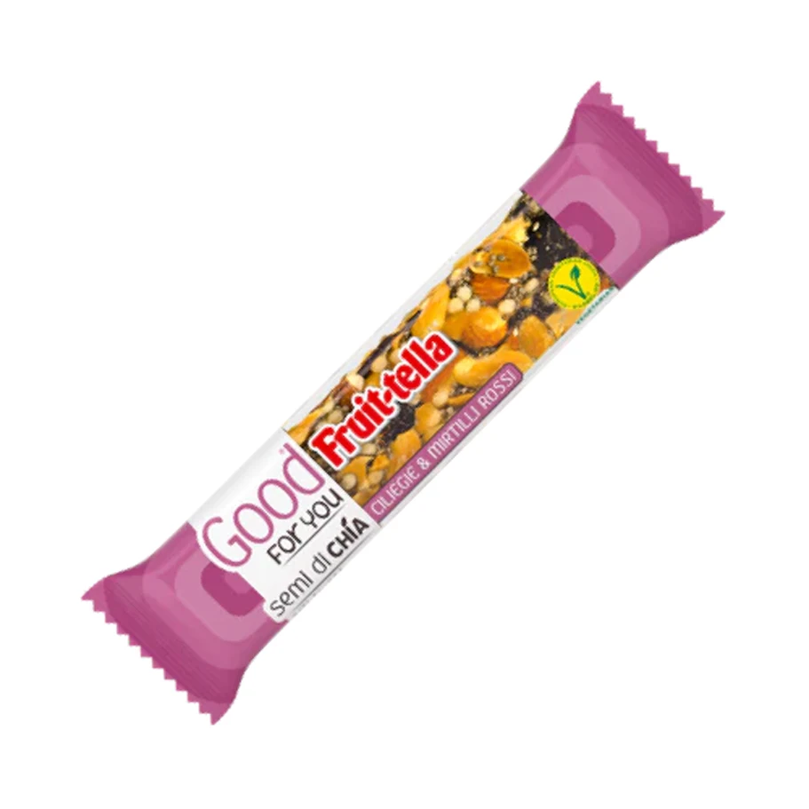 Fruittella Good For You Barretta Ciliegie e Mirtilli Rossi, 36 g