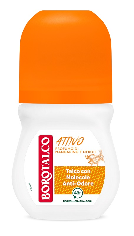 BOROTALCO - Attivo - Profumo di Mandarino e Neroli - Deodorante 50 ml Roll-On