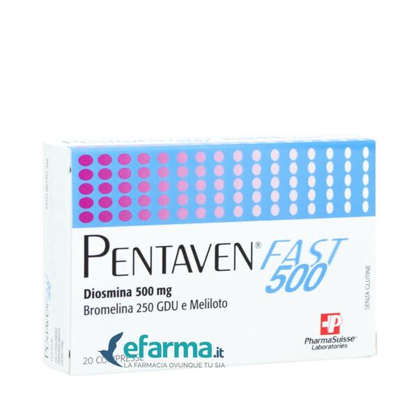 Pentaven Fast 500 Integratore Benessere della Circolazione 20 Compresse — confronto prezzi