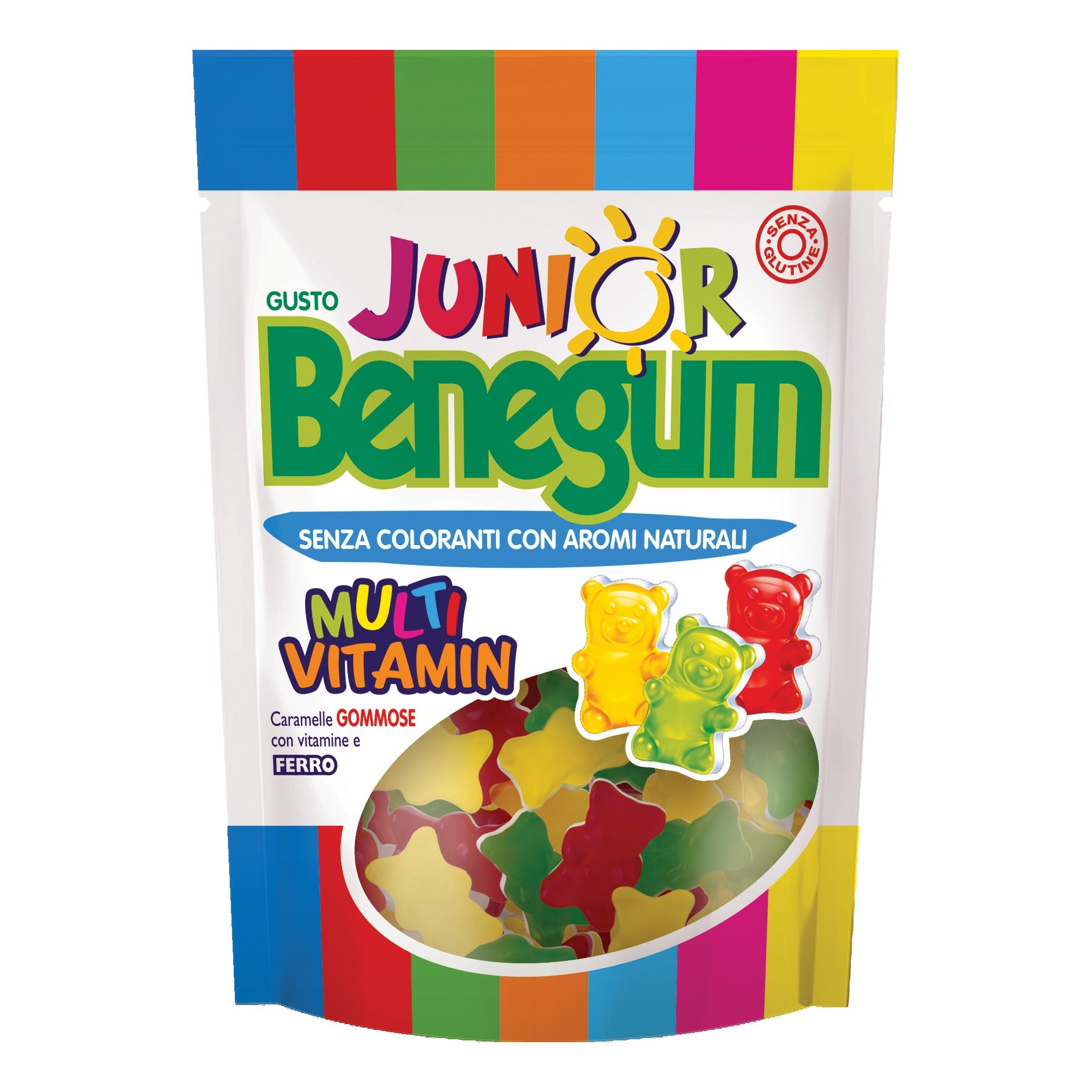 Benegum junior multivitamin caramelle gommose con vitamine e ferro 90 g