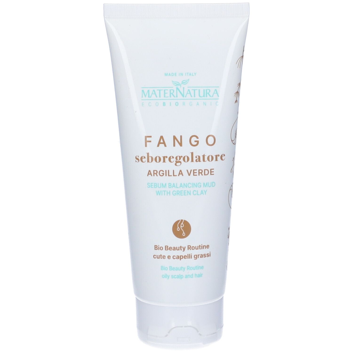 MaterNatura Fango Seboregolatore all'Argilla Verde 100 ml Lozione per capelli