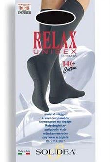 Solidea Relax Unisex 140 DEN Gambaletto Compressivo Colore Blu Scuro Taglia 4