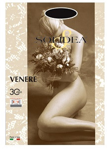 Solidea Venere 30DEN 8-11 mmHg - Collant compressivo per il microcircolo taglia 2M colore glacè, 1 paio