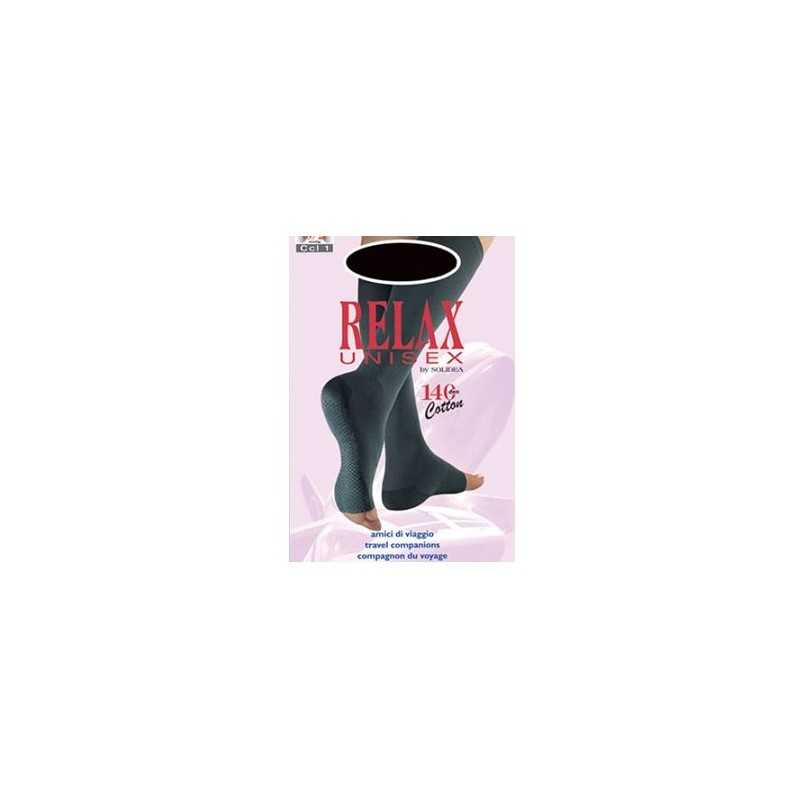 Solidea Relax Unisex 140 DEN Gambaletto Compressivo Punta Aperta Colore Blu Taglia 2 M — confronto prezzi