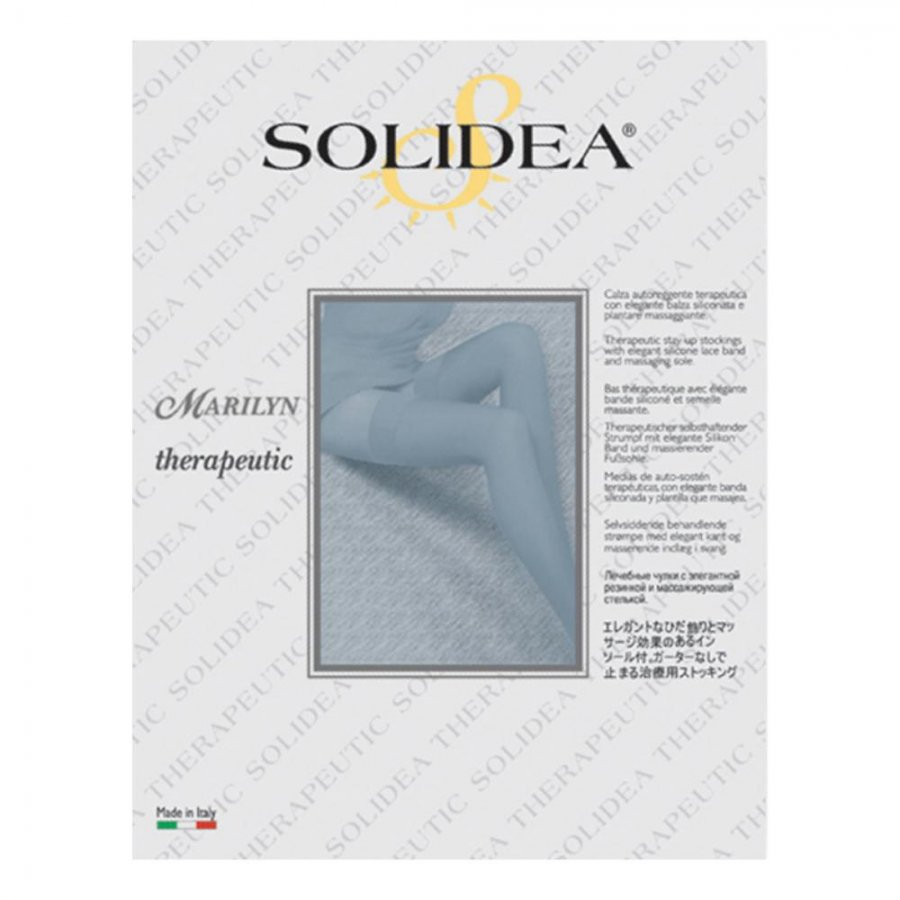 Solidea Marilyn 18-21 Mmhg Ccl1 Calze Autoreggenti Terapeutiche A Punta Aperta Colore Natur Taglia Xl