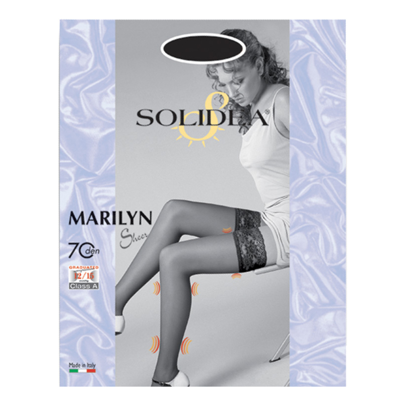 Marilyn 70 sheer calza autoreggente sabbia 4xl