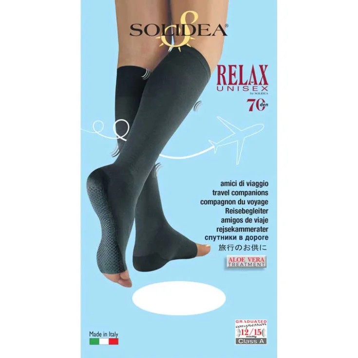Relax unisex 70 punta aperta blu scuro xl