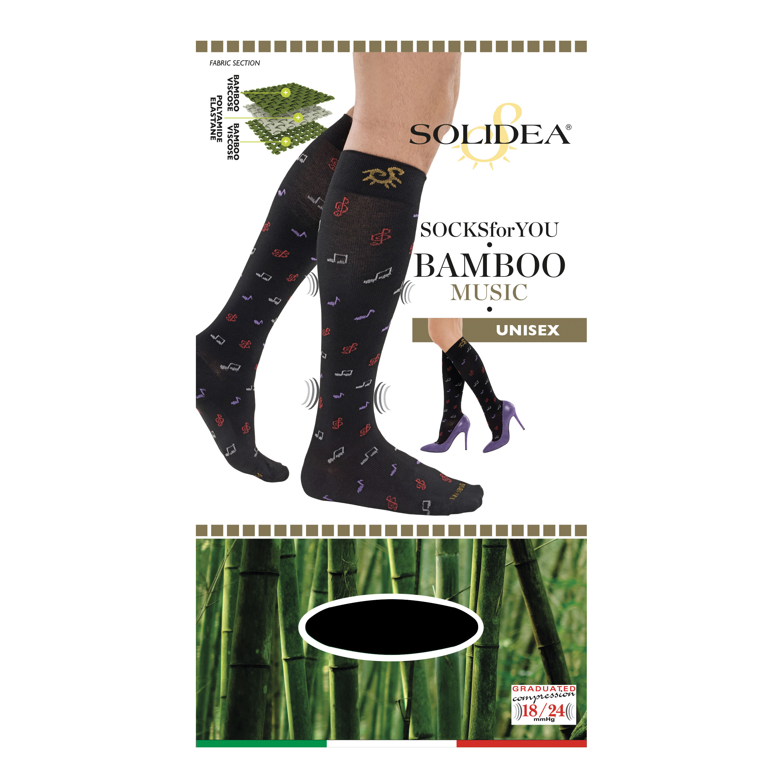 Socks for you bamboo music gambaletto blu navy s — confronto prezzi