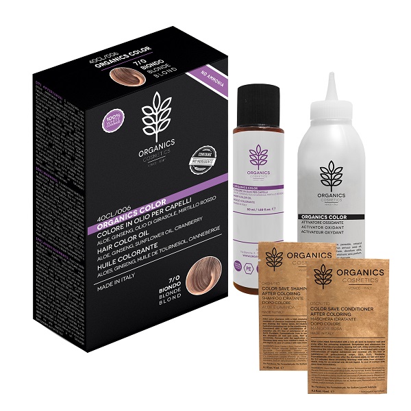 Organics Color Colore In Olio Per Capelli 7.0 Biondo 120ml