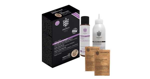 Organics Cosmetics Colore In Olio Per Capelli 8/0 Biondo Chiaro