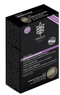 Organics pharm organic color 6/1 biondo scuro cenere