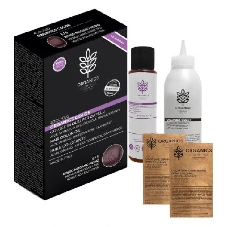 Organics pharm organic color 5/5 rosso mogano medio