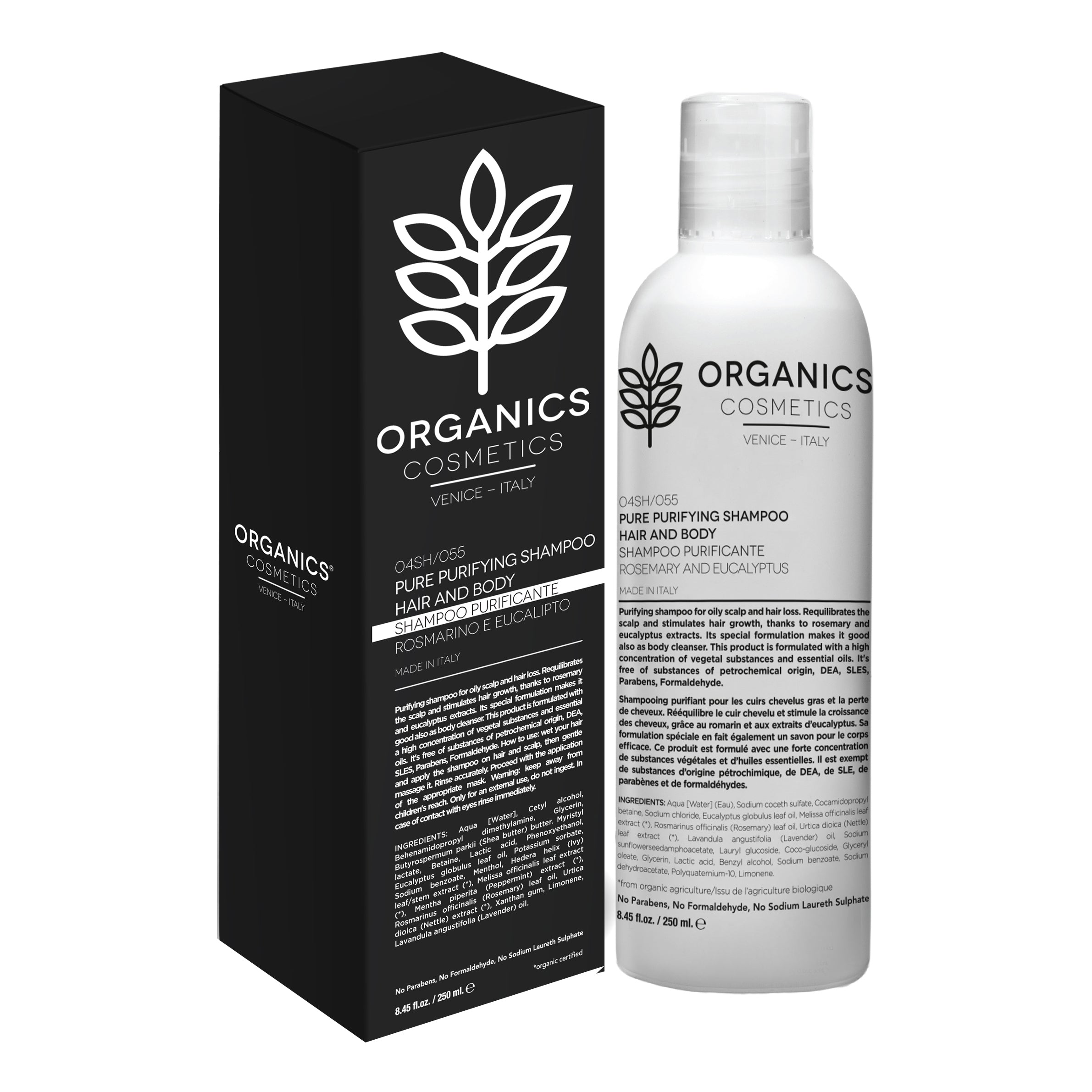 Organics pharm pure purifying shampoo hair & body rosemary and eucalyptus — confronto prezzi